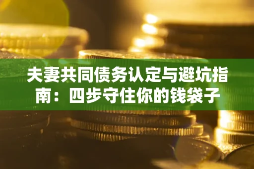 武汉夫妻共同债务认定与避坑指南：四步守住你的钱袋子